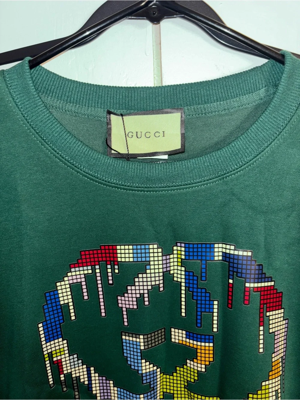 Brand New !! Men's Dark Green Logo Crewneck Sweater